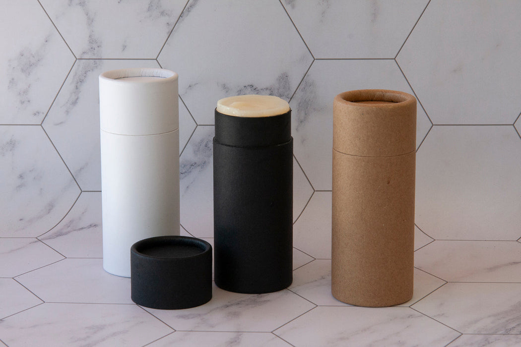 2.5oz Natural Kraft Push-Up Cosmetic Tube (70g) – Eco-Friendly Paperboard Packaging