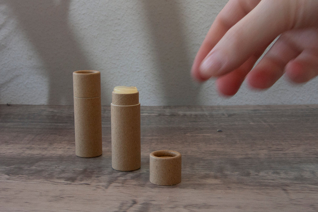 .15oz Kraft Push-Up Lip Balm Tube (4.25g) – Plastic-Free & Compostable
