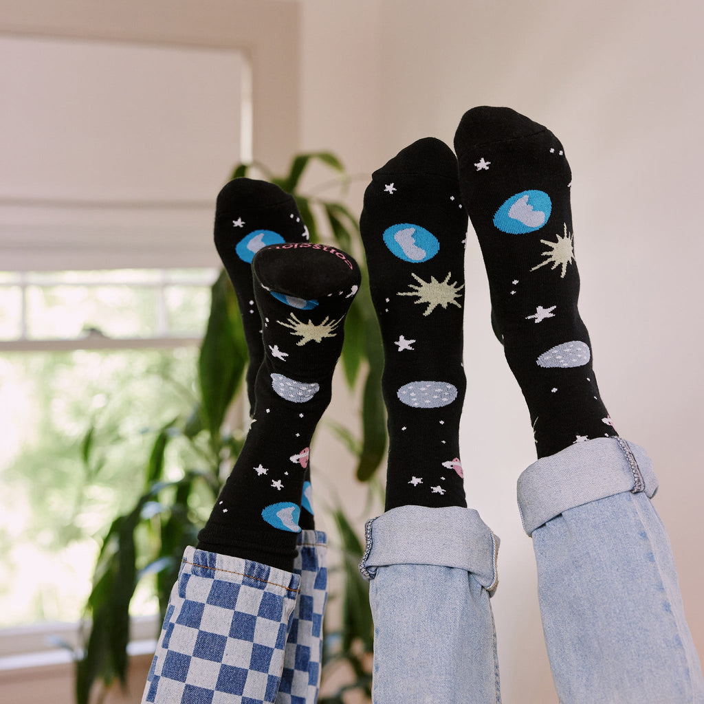 Socks that Support Space Exploration - Distant Galaxies