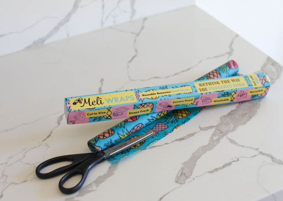 Beeswax Wrap Bulk Roll – Pineapple Print | Extra-Long Reusable & Eco-Friendly Alternative to Plastic Wrap