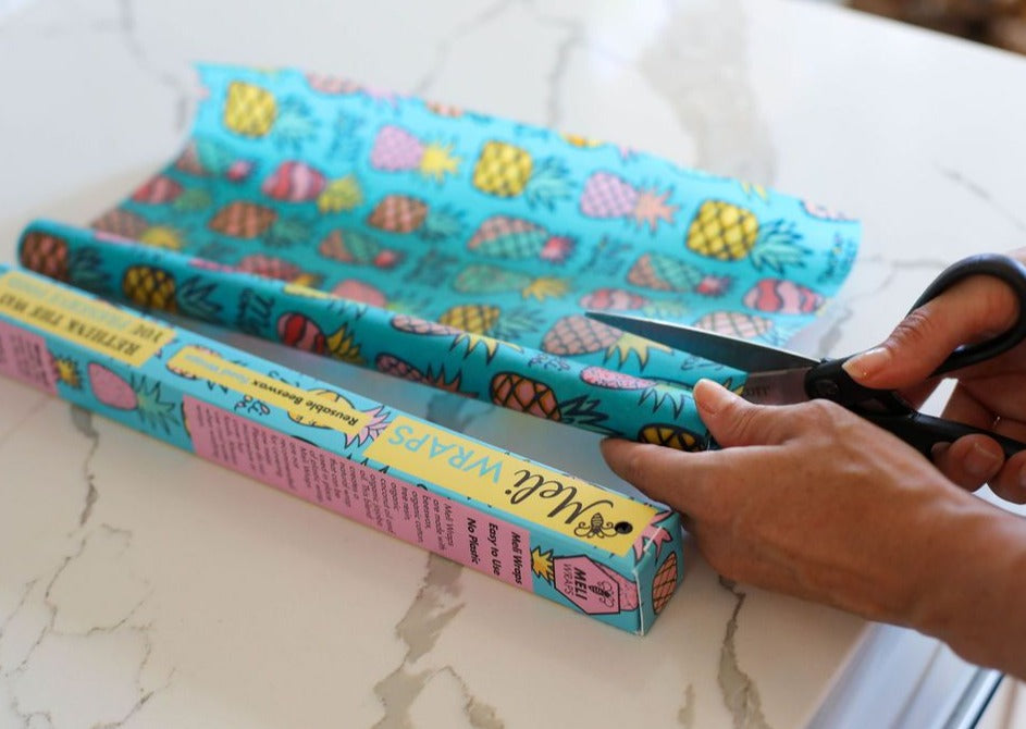 Beeswax Wrap Bulk Roll – Pineapple Print | Extra-Long Reusable & Eco-Friendly Alternative to Plastic Wrap