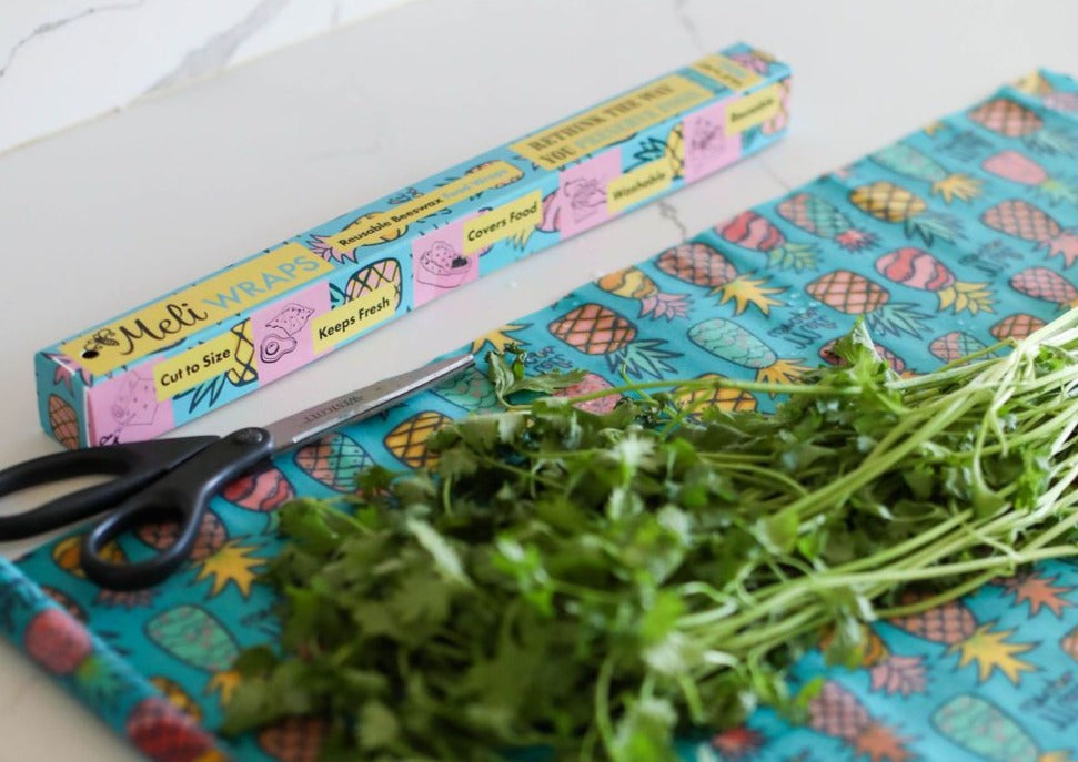 Beeswax Wrap Bulk Roll – Pineapple Print | Extra-Long Reusable & Eco-Friendly Alternative to Plastic Wrap