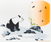 Mixed Pandas Set of 3 Swedish Dishcloths – Reusable, Compostable & Eco-Friendly Paper Towel Replacements