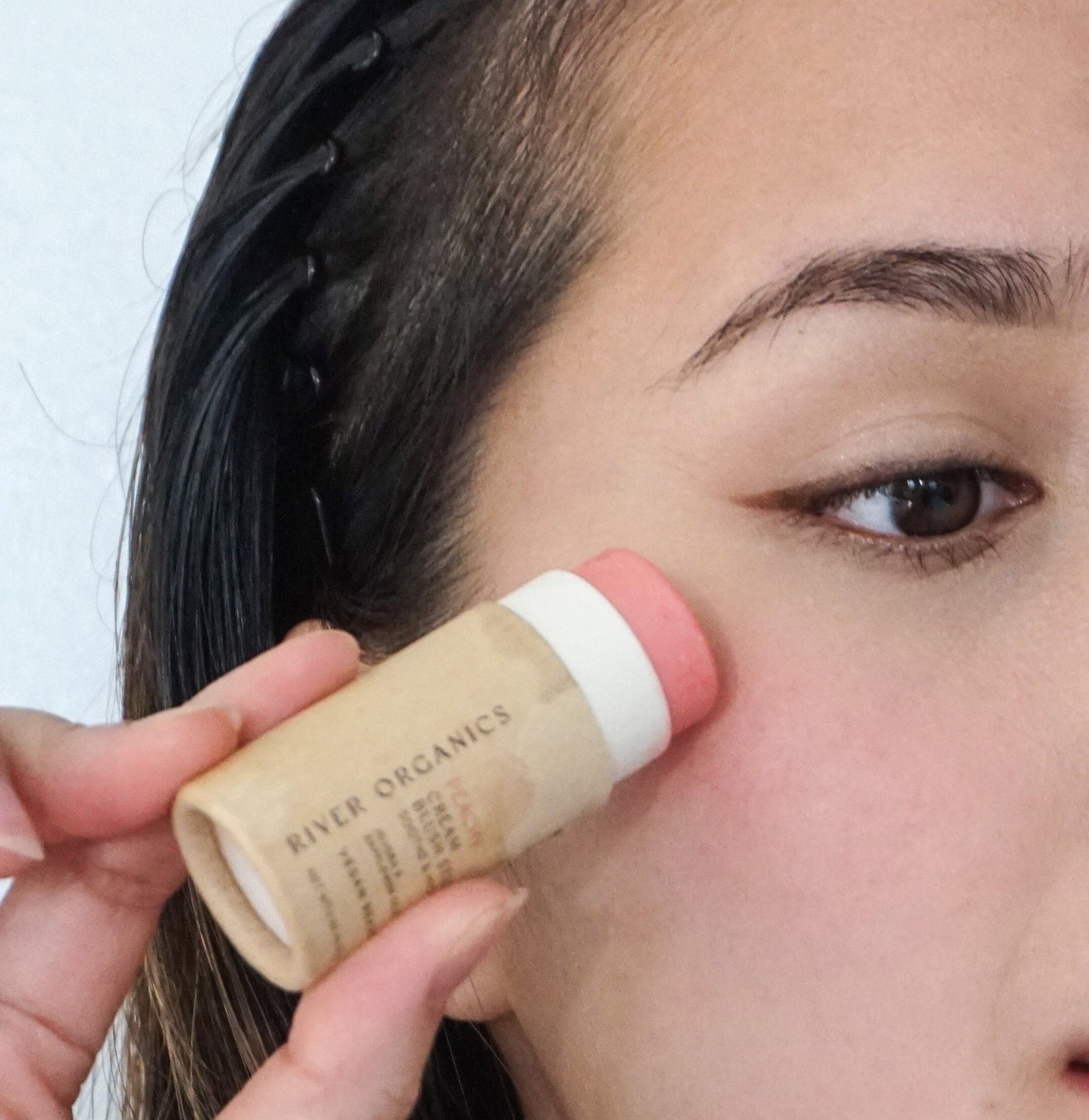 Creamy Vegan Blush Stick – Peachy Glow, Plastic-Free &amp; Multi-Use