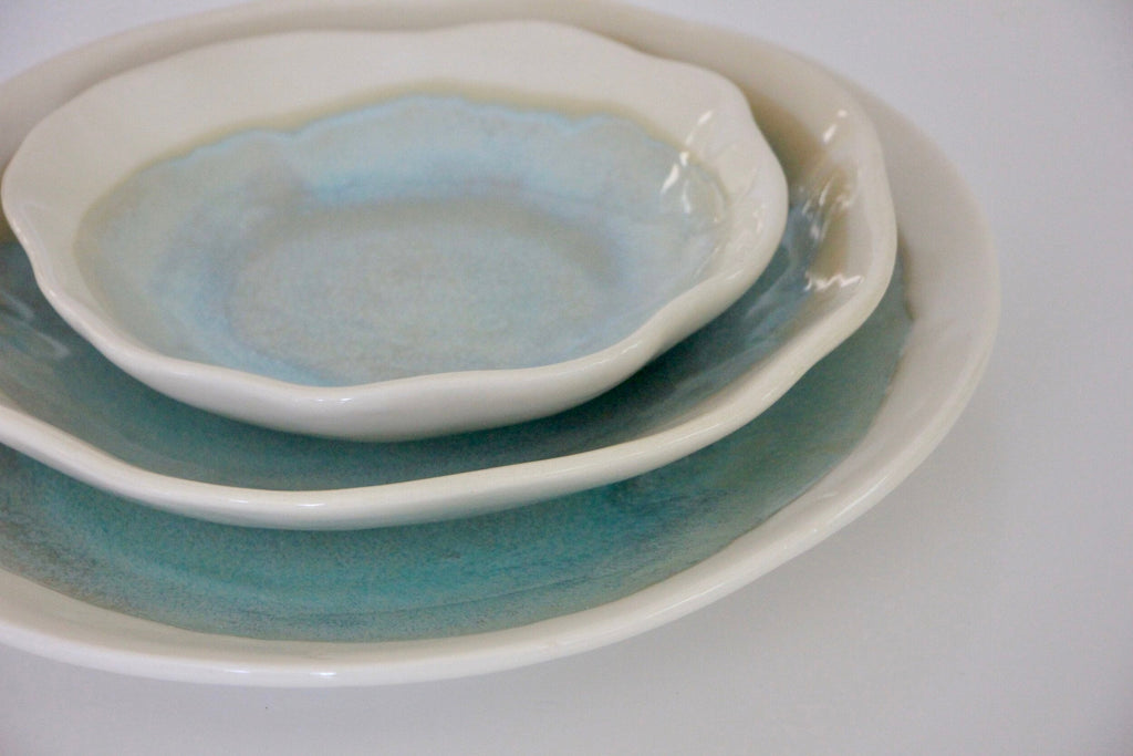 Artisan Dinner Set (Set of 3 Handmade Plates)