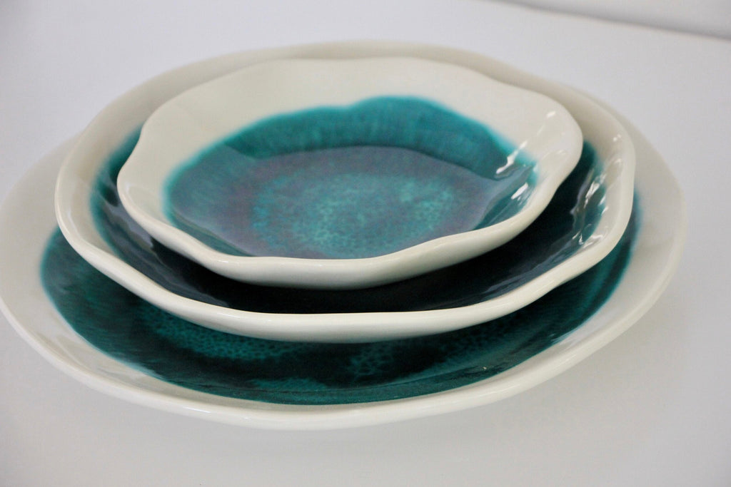Artisan Dinner Set (Set of 3 Handmade Plates)
