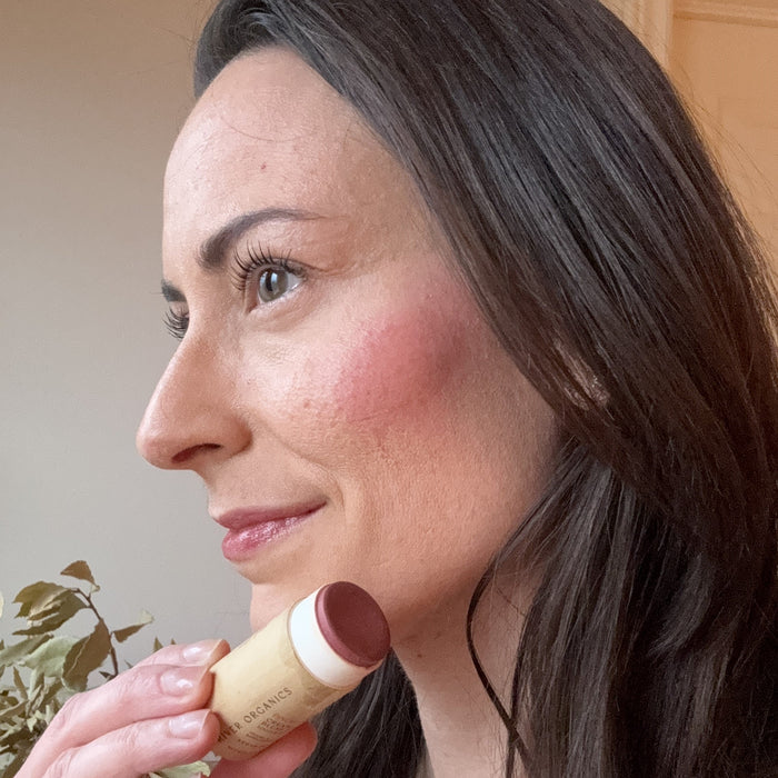 Creamy Vegan Blush Stick – Pinch | Zero Waste Multi-Use Cheek & Lip Tint