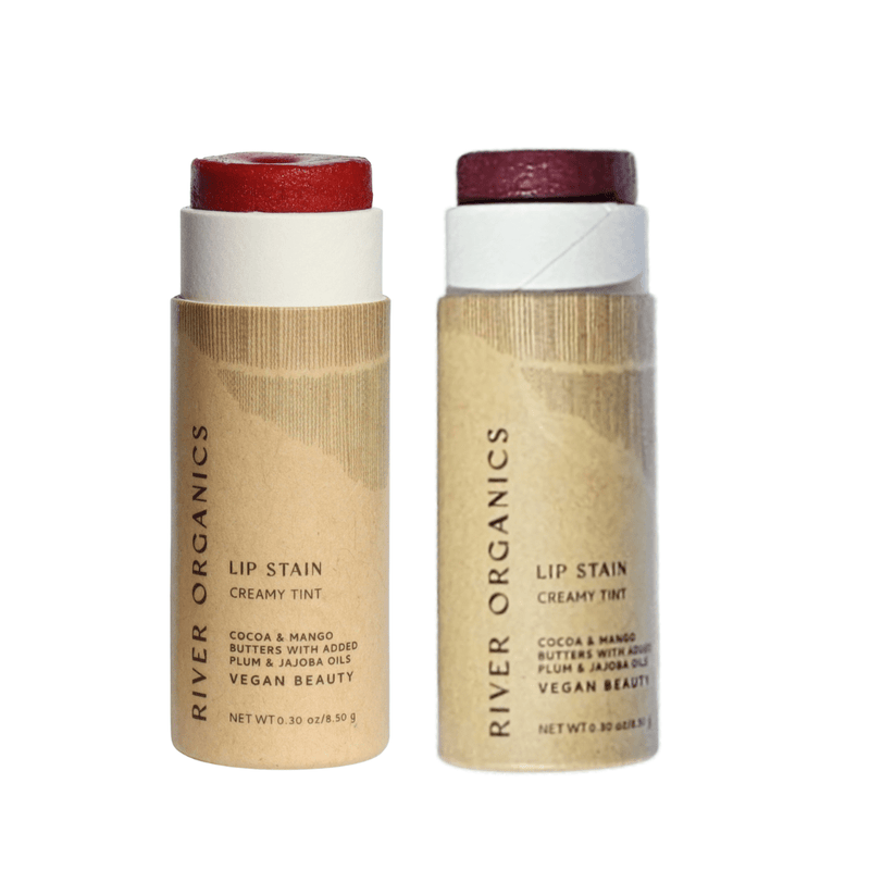 Vegan Lip Stain Set – Hydrating, Long-Lasting & Plastic-Free Lip Color