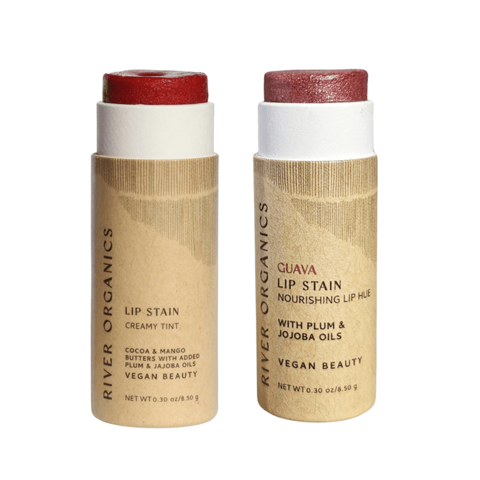 Vegan Lip Stain Set – Hydrating, Long-Lasting & Plastic-Free Lip Color