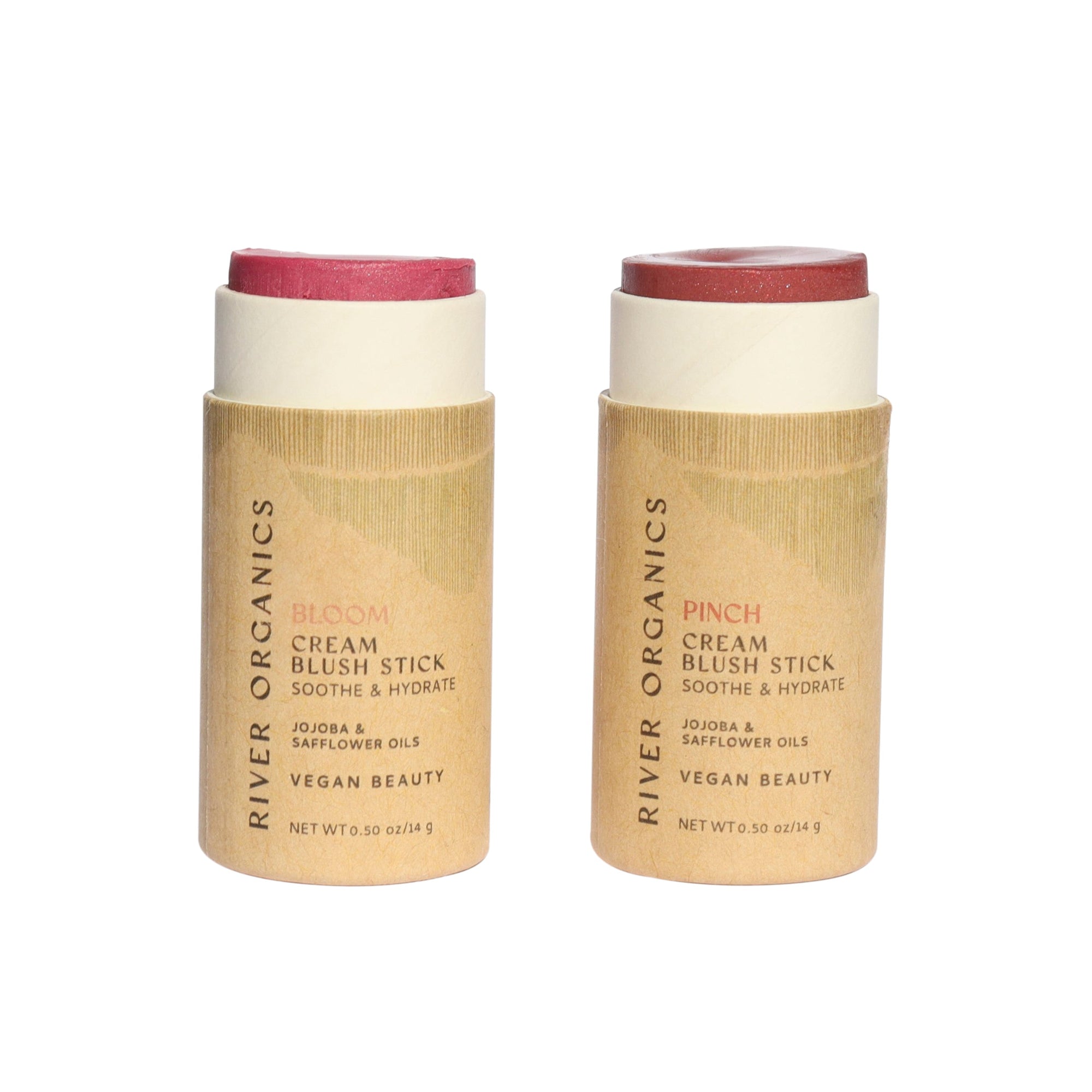 Creamy Vegan Blush Sticks – Set of 2 Mix &amp; Match | Zero Waste Multi-Use Cheek &amp; Lip Tint Duo