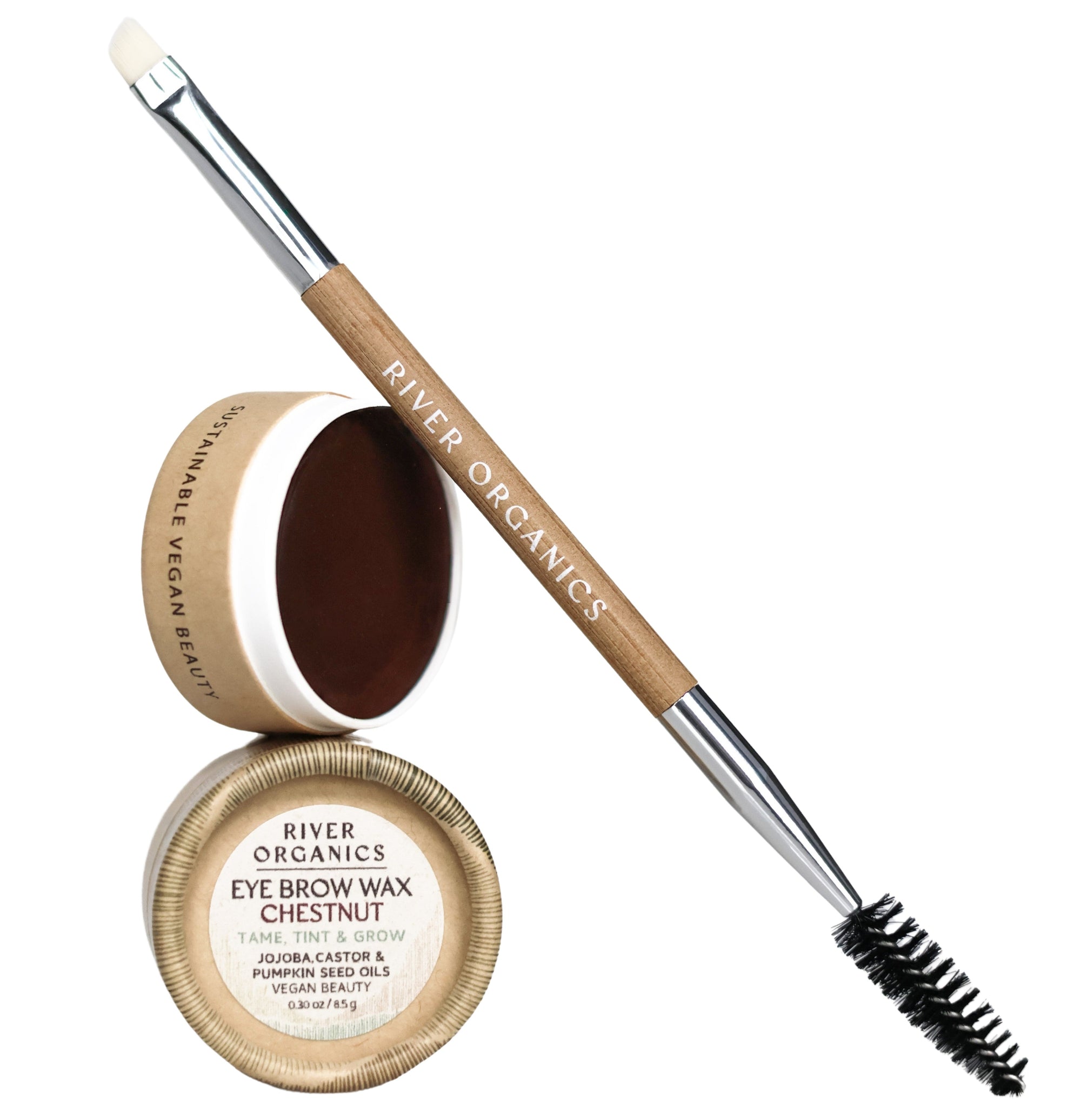 Vegan Brow Wax &amp; Growth Serum – Tame, Tint &amp; Nourish Brows Naturally