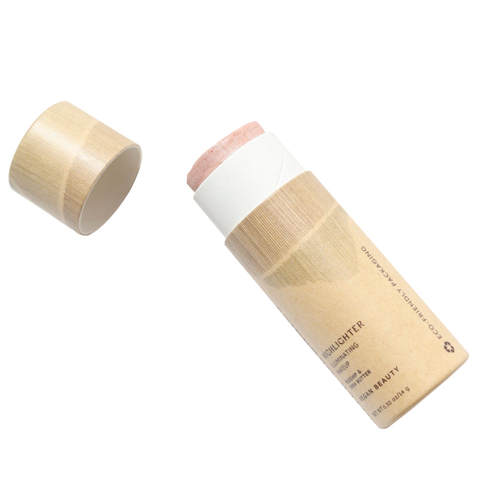 Rose Quartz Creamy Vegan Highlighter Stick – Dewy, Plastic-Free Glow