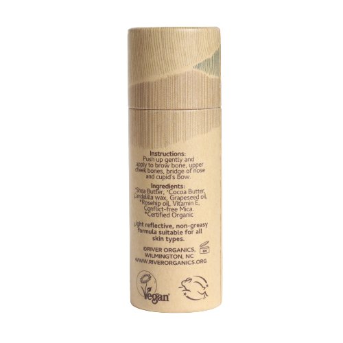 Rose Quartz Creamy Vegan Highlighter Stick – Dewy, Plastic-Free Glow