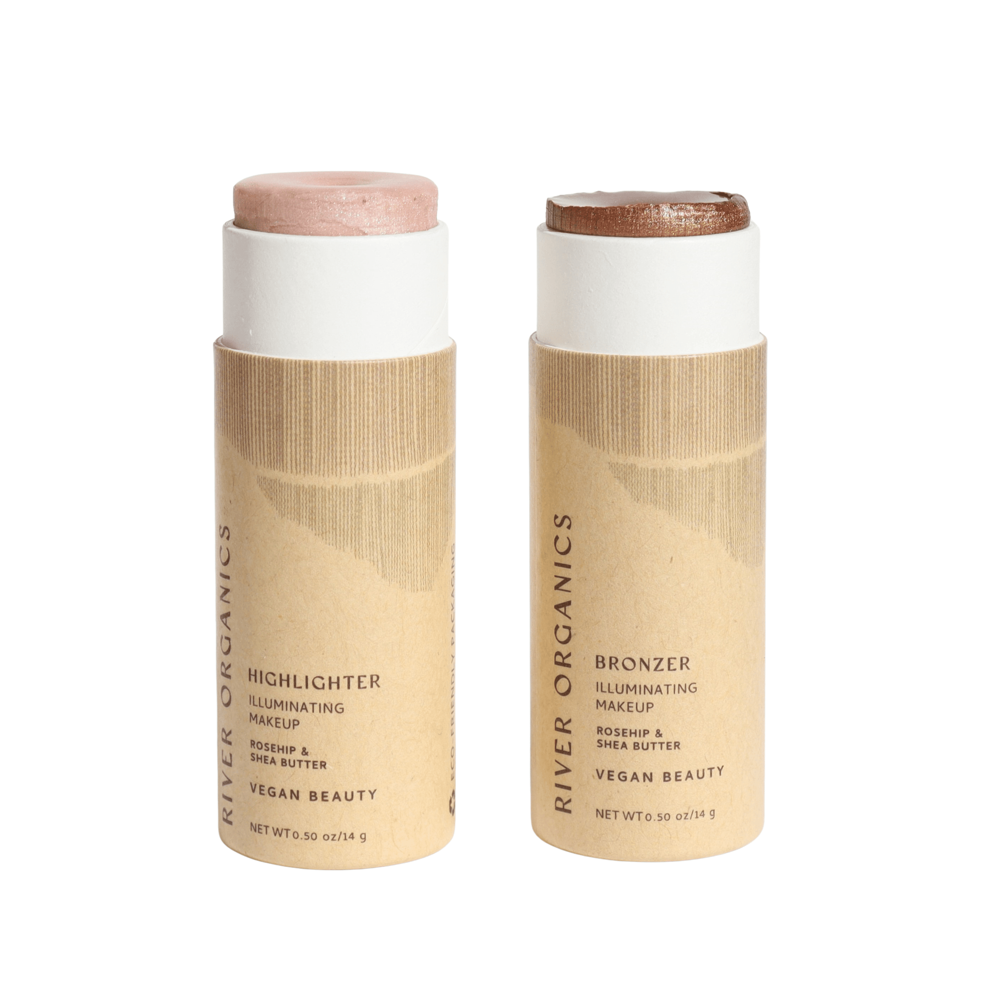 Highlighter &amp; Bronzer Set – Vegan, Plastic-Free Glow &amp; Sun-Kissed Radiance