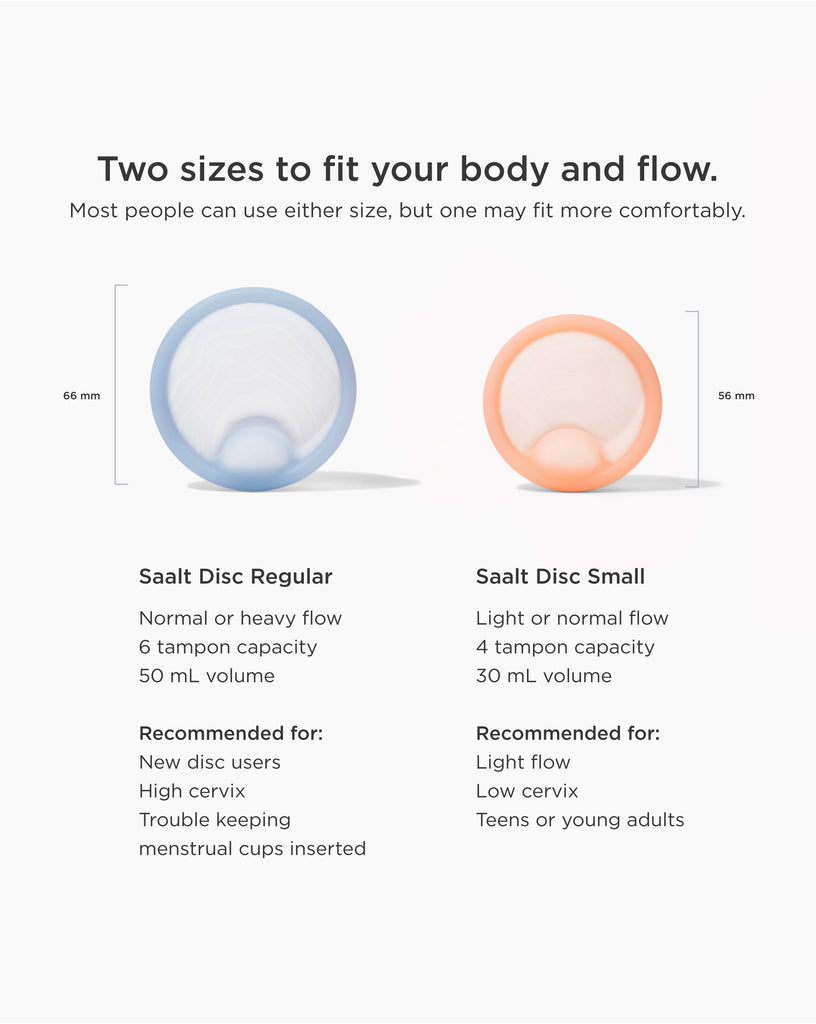Reusable Menstrual Disc Duo – Two Sizes for Flexible Period Care