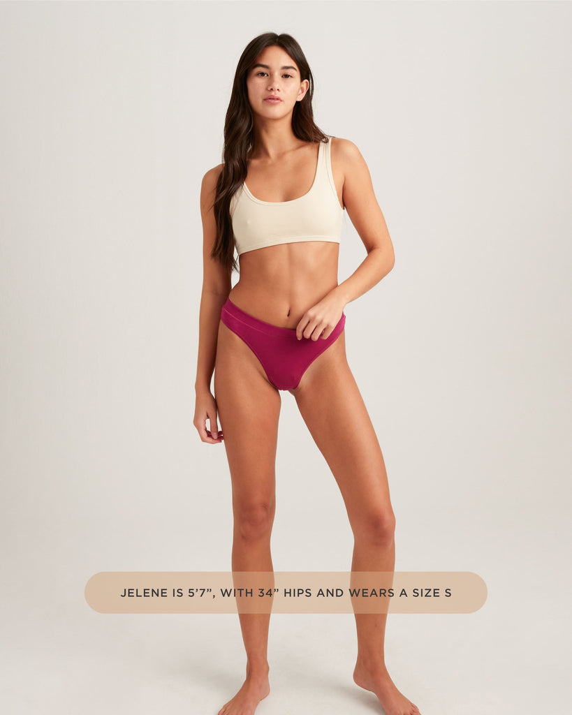 Leakproof Comfort Thong – Soft, Sustainable, Everyday Protection