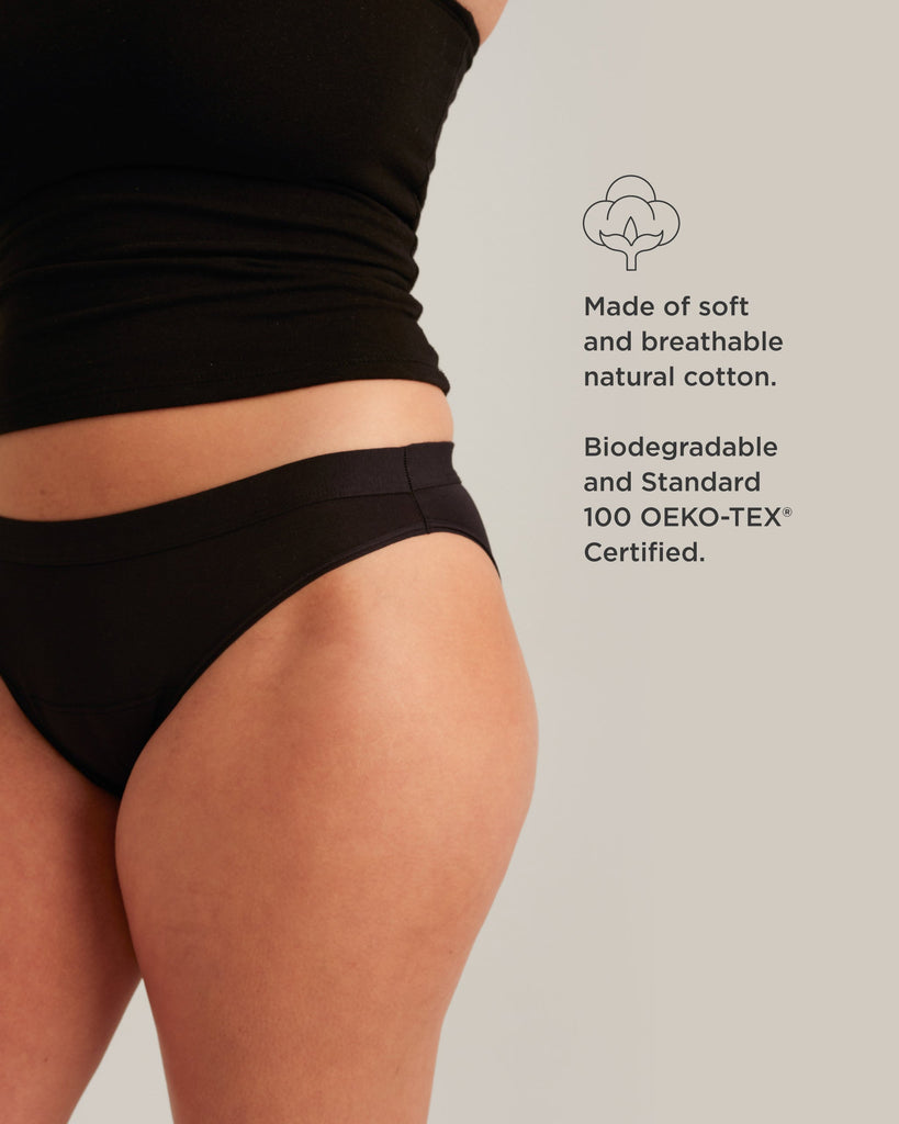 Leakproof Cotton Bikini – Soft, Sustainable Everyday Period Protection