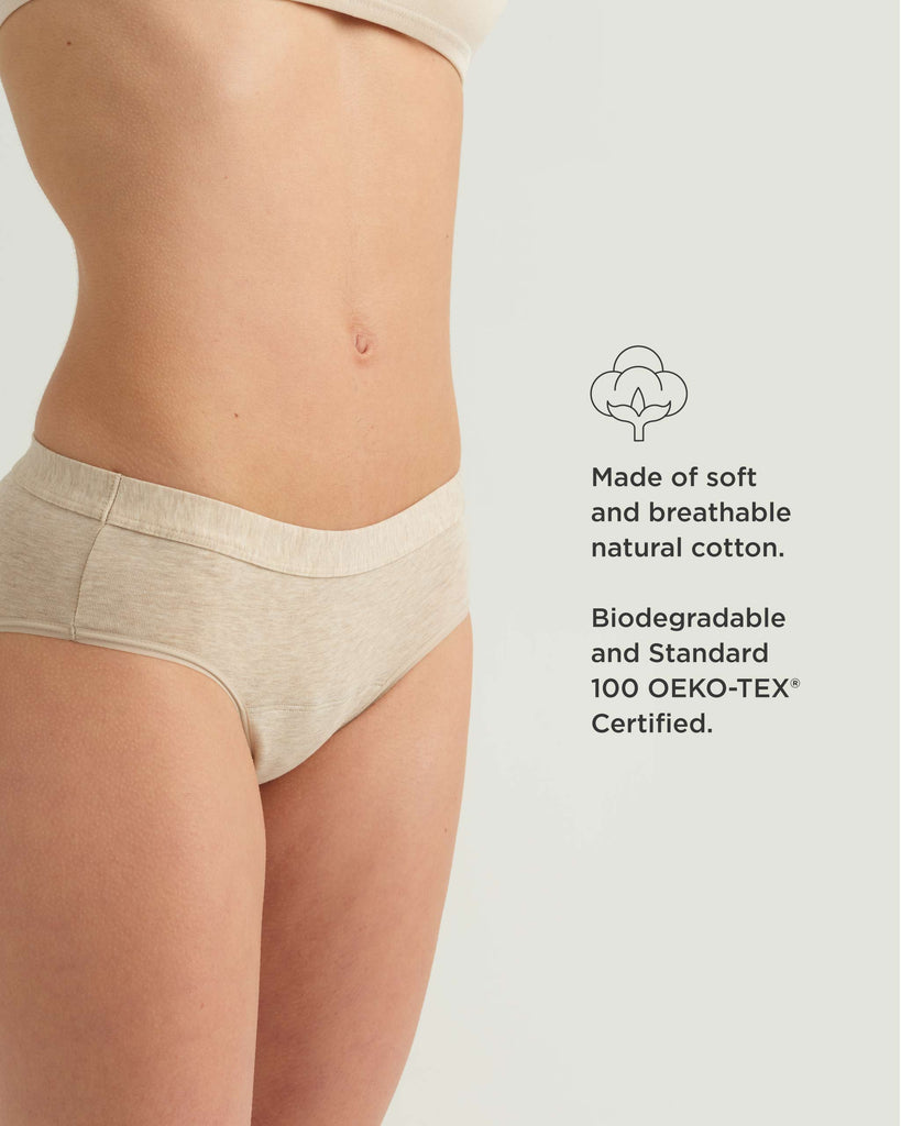 Leakproof Cotton Brief – Breathable, Full-Coverage & Sustainable Period Underwear