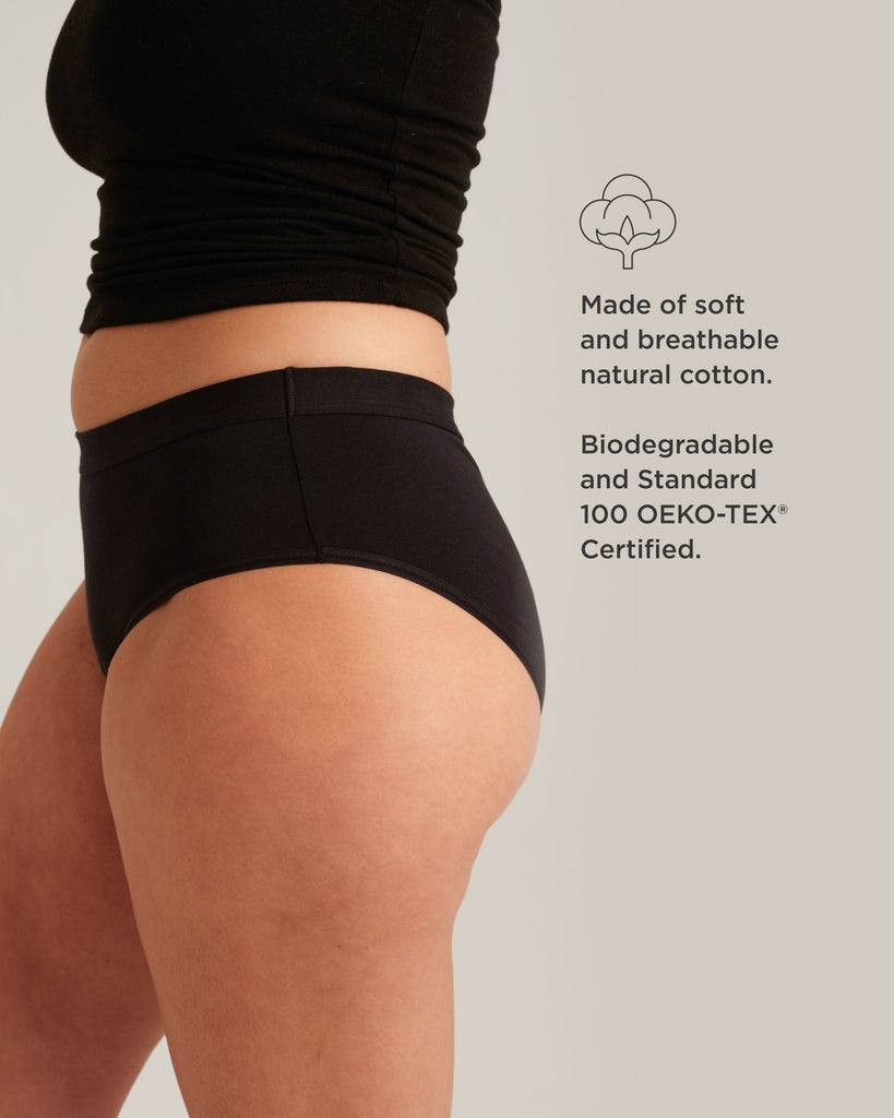Leakproof Cotton Brief – Breathable, Full-Coverage & Sustainable Period Underwear