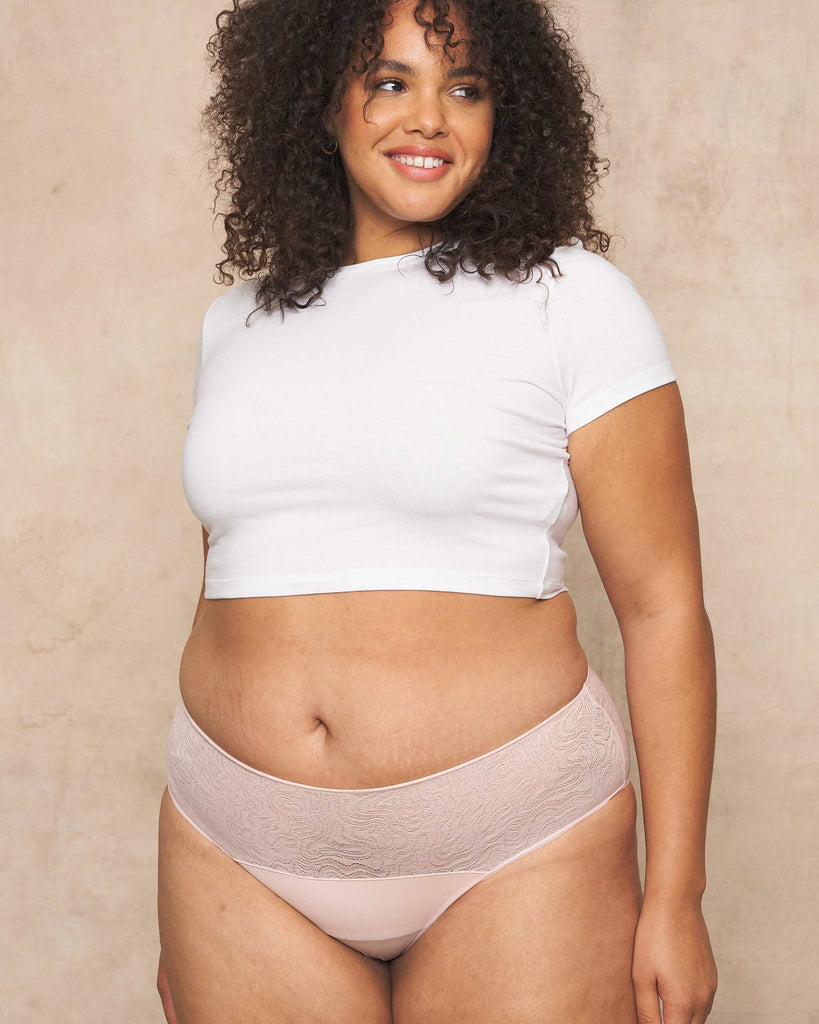 Leakproof Lace Hipster – Elegant, Silky & Sustainable Period Underwear
