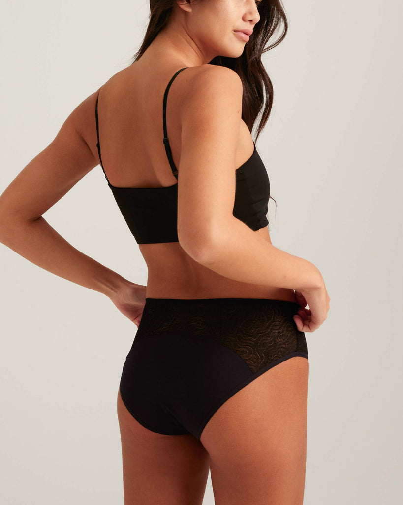 Leakproof Lace Hipster – Elegant, Silky & Sustainable Period Underwear