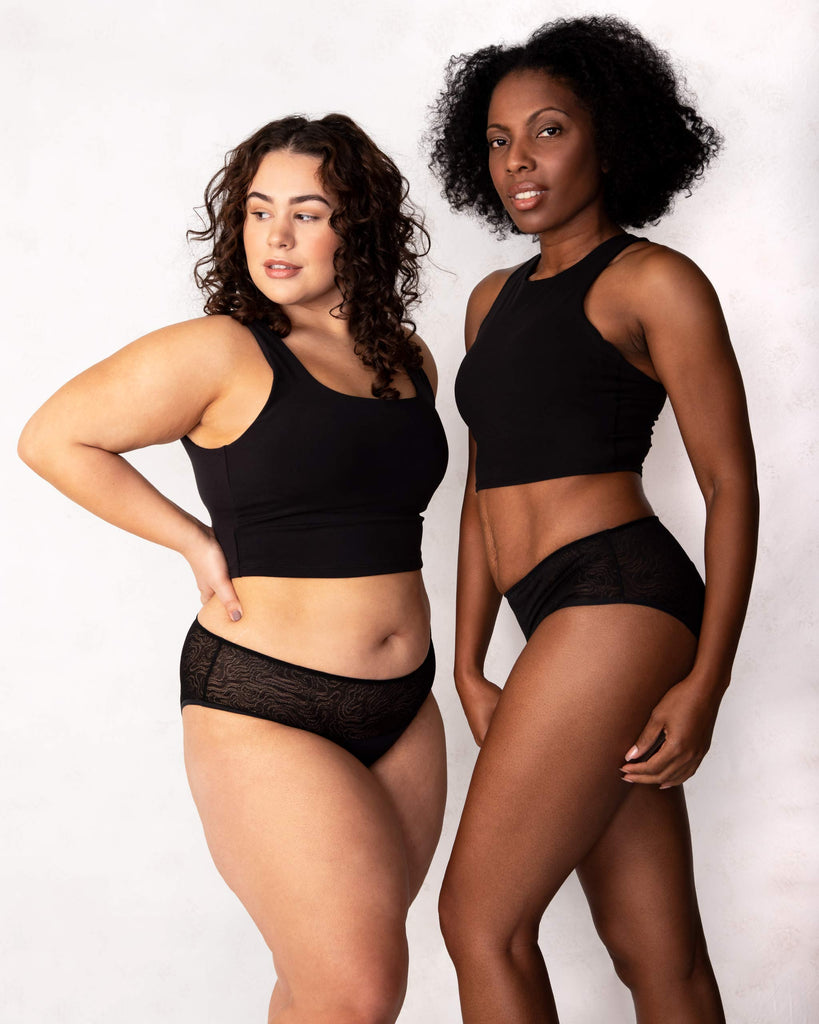 Leakproof Lace Hipster – Elegant, Silky & Sustainable Period Underwear