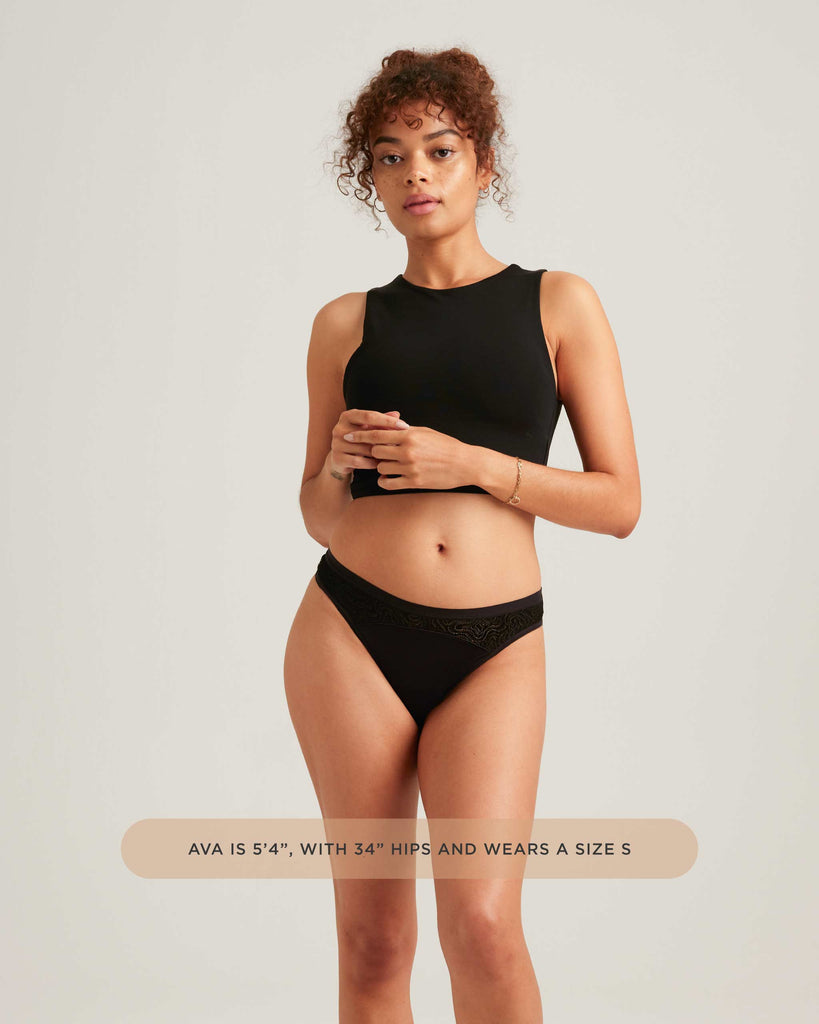Leakproof Lace Thong – Invisible, Sustainable Period Protection