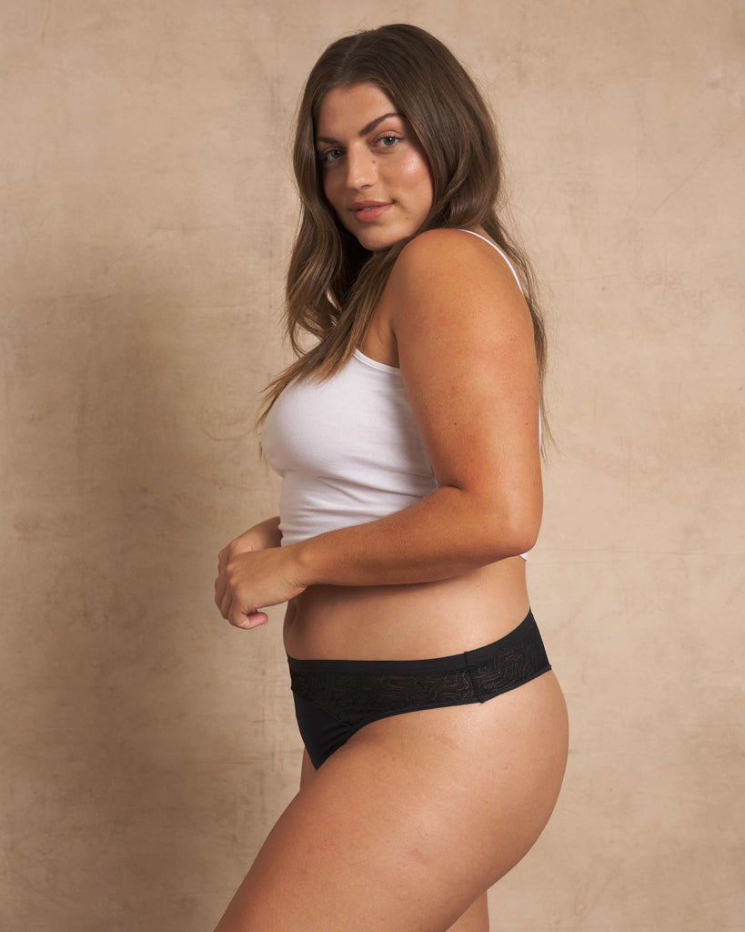 Leakproof Lace Thong – Invisible, Sustainable Period Protection