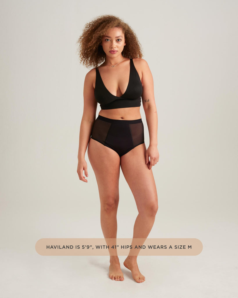 Leakproof French Cut High Waist – Full Gusset Overnight Protection