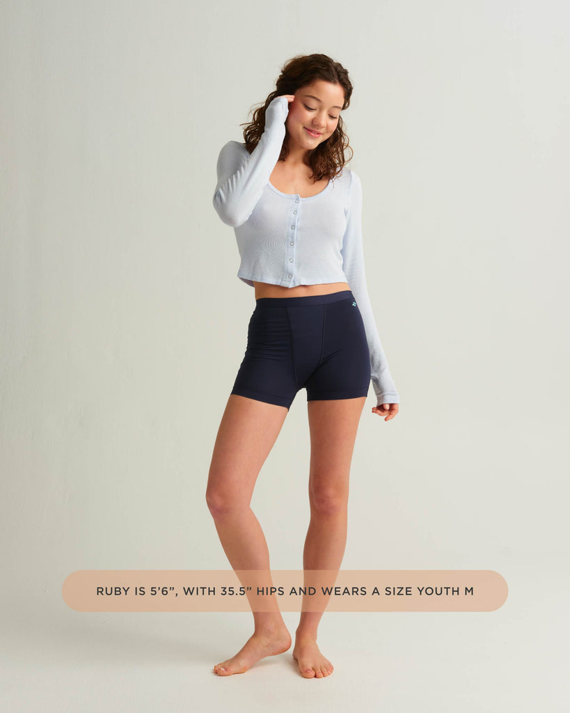 Leakproof Teen Sport Shorts – Active Period Protection