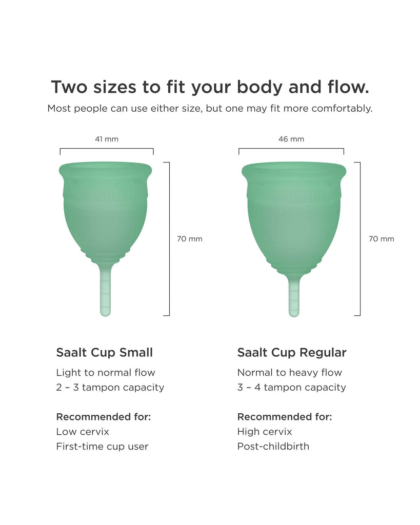 Reusable Menstrual Cup Twin Pack – Soft & Firm Options