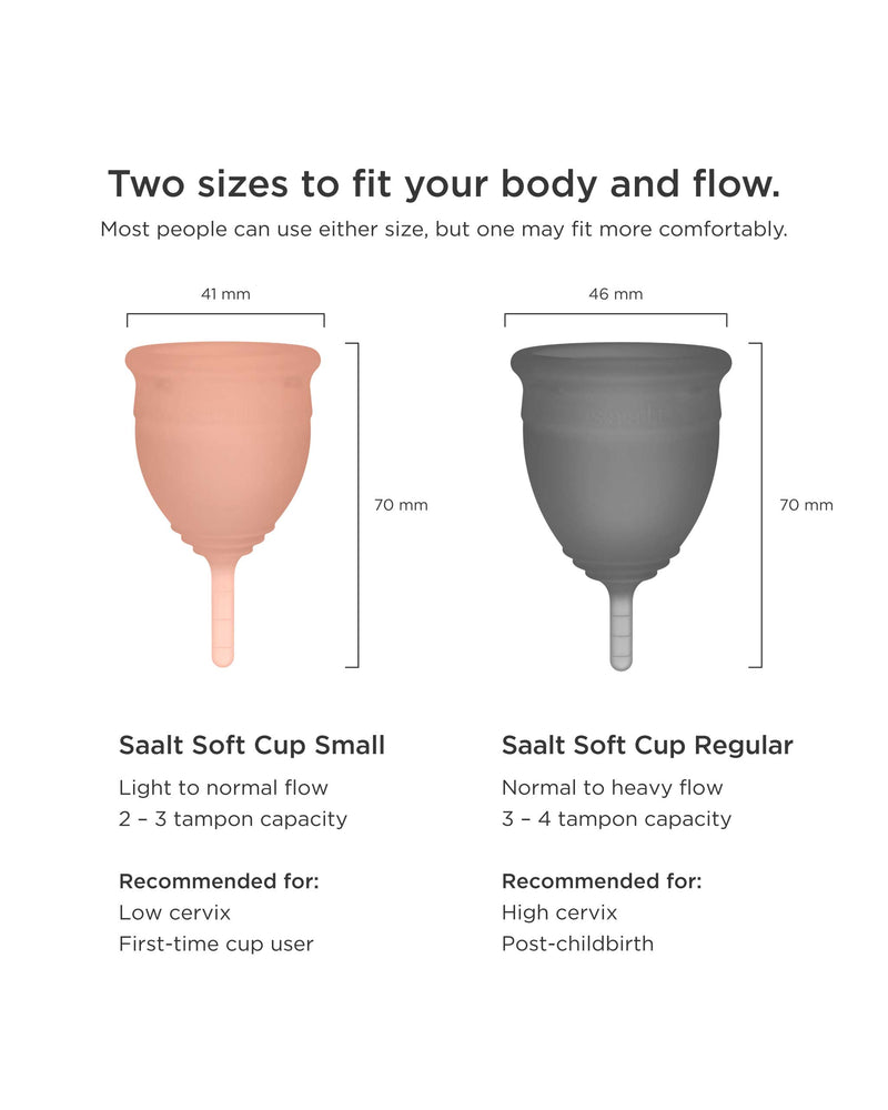 Soft Duo Pack – Two Ultra-Soft Reusable Menstrual Cups
