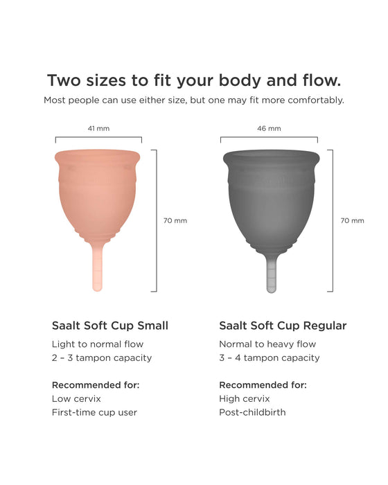 Soft Duo Pack – Two Ultra-Soft Reusable Menstrual Cups