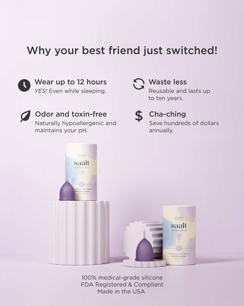 Soft Cup – Ultra-Soft Reusable Menstrual Cup (12-Hour Protection)
