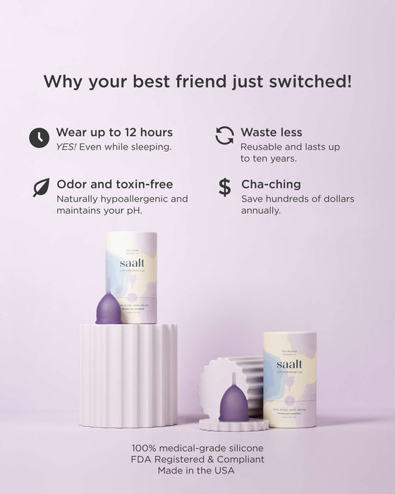 Soft Cup – Ultra-Soft Reusable Menstrual Cup (12-Hour Protection)