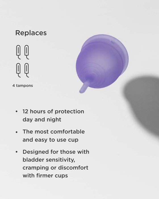 Soft Cup – Ultra-Soft Reusable Menstrual Cup (12-Hour Protection)