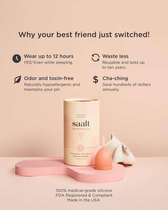 Soft Cup – Ultra-Soft Reusable Menstrual Cup (12-Hour Protection)