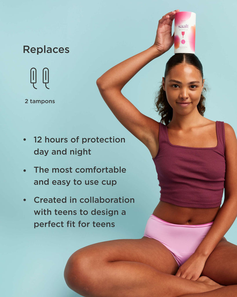 Eco-Friendly Teen Menstrual Cup – 12-Hour Leak Protection