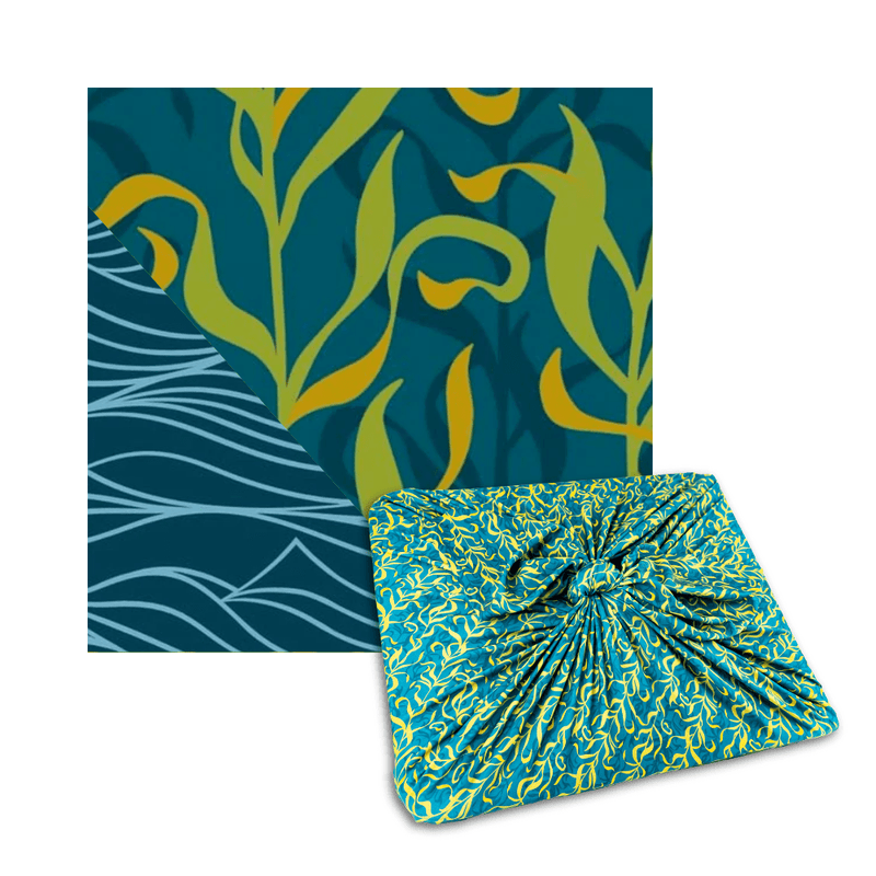 Large Reusable Cloth Furoshiki Gift Wrap | Kelp & Waves