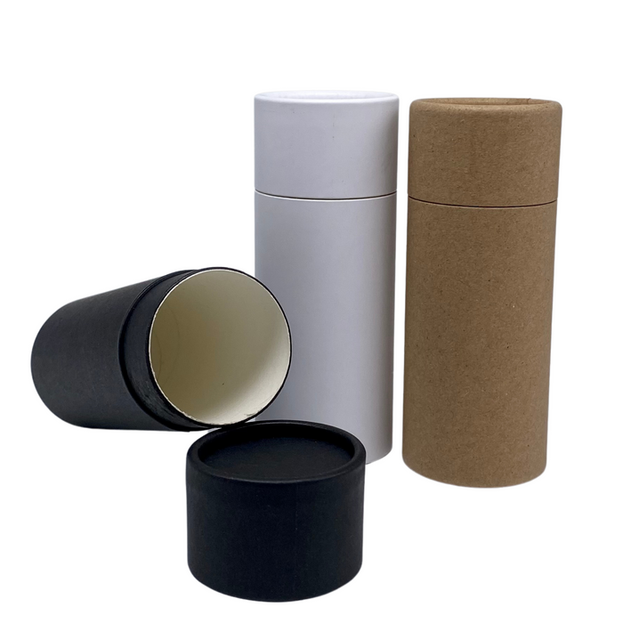 2.5oz Natural Kraft Push-Up Cosmetic Tube (70g) – Eco-Friendly Paperboard Packaging