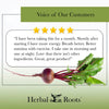 "I have been taking this for a month. Shortly after starting I have more energy. breath better. Better stamina with exercise. I take one in the morning and one at night. Love that there isn't there ingredients. Great, great product!"