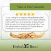 Voice of our customers with 5 gold stars. "I was looking for a company that produced quality organic herbs, and I found it! I am a Chinese medicine student and I know how important the harvesting of herbs is related to its potency and overall effect. I am very pleased with my purchase of Organic Korean Ginseng. It is such a good product."
