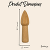 Bamboo Lemon Juicer Drill – Eco-Friendly Handheld Citrus Juicer for Lemons & Limes