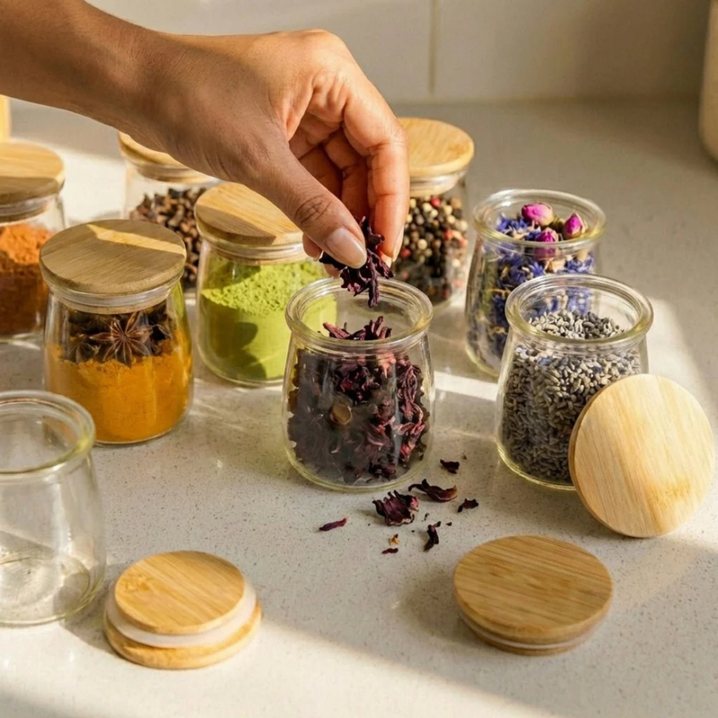 Bamboo Mason Jar Lids | Reusable Eco-Friendly Lid with Silicone Seal