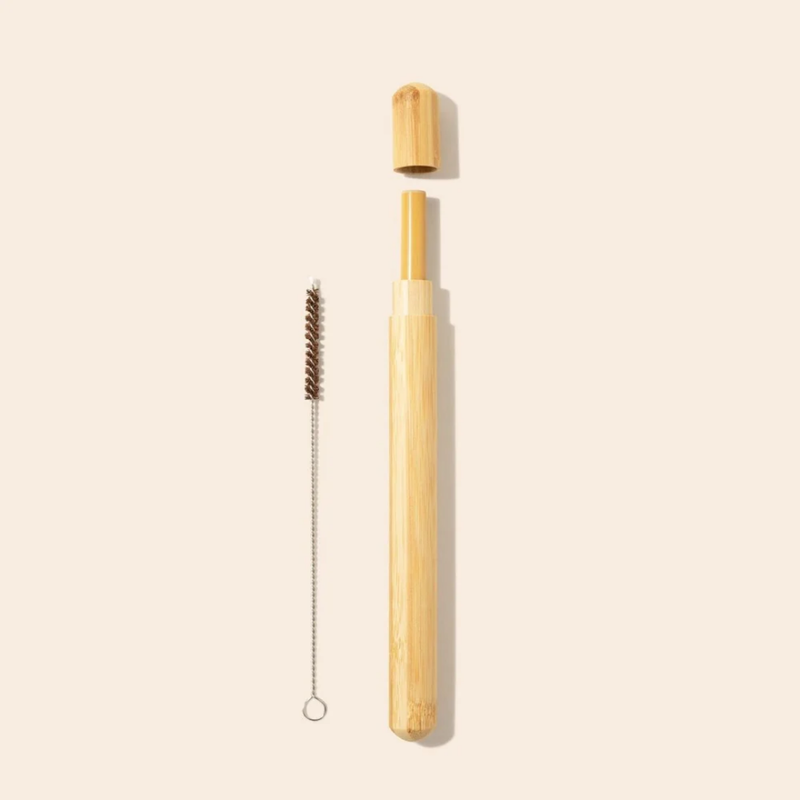 Bamboo Straw Travel Case | Reusable Eco-Friendly Bamboo Straw Holder