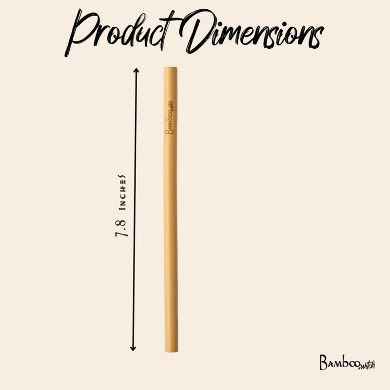 Bamboo Straw Travel Case | Reusable Eco-Friendly Bamboo Straw Holder