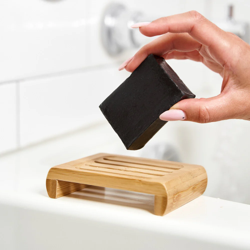 Bamboo Soap Lift Rectangle | Eco-Friendly Soap Saver & Drying Tray