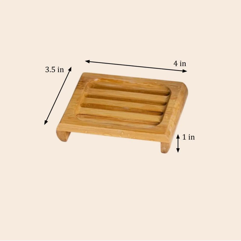 Bamboo Soap Lift Rectangle | Eco-Friendly Soap Saver & Drying Tray