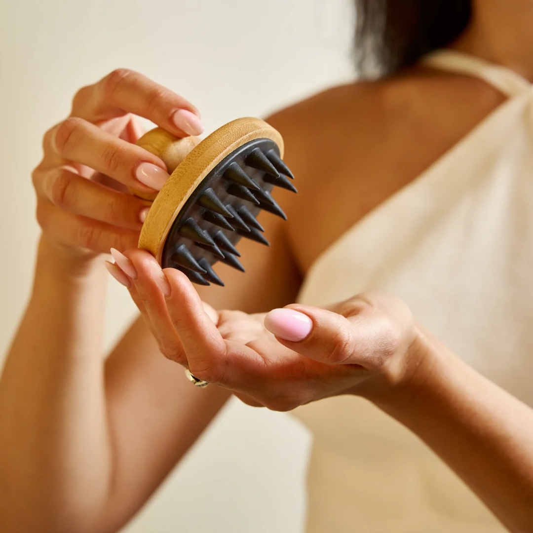 Bamboo Hair Care Essentials Set | Eco-Friendly Hair Brush, Comb &amp; Scalp Massager Bundle