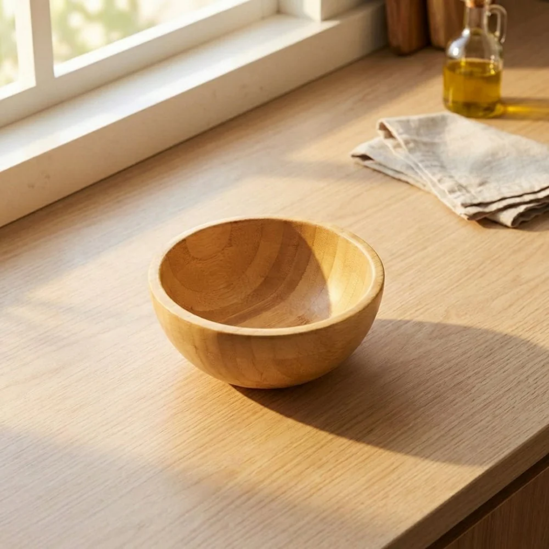 Bamboo Serving Bowl | Eco-Friendly Salad &amp; Snack Bowl (Multiple Sizes)